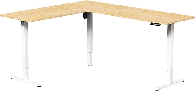VIVO Electric Corner 75 x 63 inch L-Shaped Standing Desk, Memory Height - Image 9