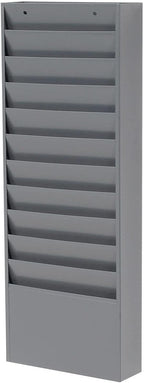 Global Industrial Steel Medical Chart Hanging Wall File Holder, 11 Pockets by GlobalIndustrial