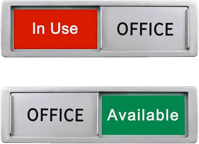 Office In Use/Available Magnetic Door Sign by SXKRHW