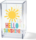 Vgrti Hello Sunshine Acrylic Cosmetic Pencil Pen Holder Cup, Inspirational by Unknown