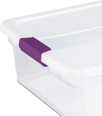 Sterilite 24-Pack 32 Quart ClearView Latch Box, Stackable Organizer Bins - Image 9