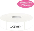 1000 Blank Removable Labels, Blank Removable Freezer Labels Water Oil Resistant by STARLIBOO