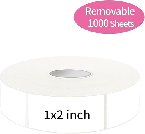 1000 Blank Removable Labels, Blank Removable Freezer Labels Water Oil Resistant by STARLIBOO