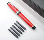 xixixiaozhu Metal Big Fountain Pen Set Medium Nib 0.7mm, Includes Ink Refill - Image 7