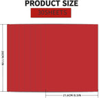 30 Sheets Red Cardstock 8.5'' x 11'', 250gsm/90lb Heavyweight Cover Cardstock - Image 2