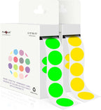 PARLAIM 2 Rolls 2000PCS 3/4" Round Circle Color-Code Dot Stickers, 2 Color by PARLAIM