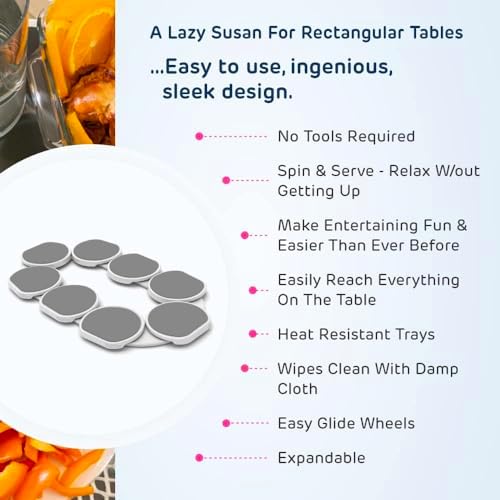 Light Gray- The Lazy Susan Revolution - The First Patented Lazy Susan Turntab...