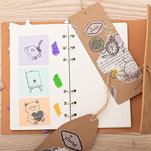 Phomemo Colorful Thermal Sticker Paper M02/M02 Pro/M02S/M04S Mini Printer | Black Character on Mint Green/Purple/Orange, 50mm x 3.5m, Diameter 30mm, 3 Rolls