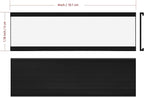 LLPT Magnetic Label Holder 4" x 1.2" 50 Packs C Channel 300g White Paper Cards - Image 2
