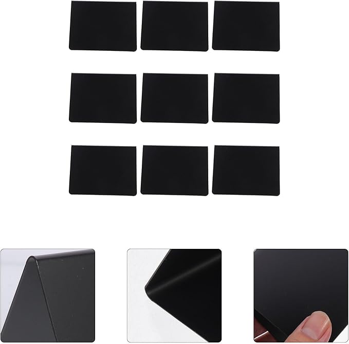 COHEALI 10pcs Mini Acrylic Desktop Message Blackboards Erasable Chalkboard Signs - Image 5