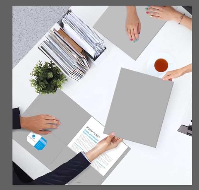 Two Pocket Folders, PANDRI 30 Pack 2 Pocket Folders, Letter Size Paper File - Image 7