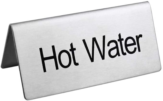 New Star Foodservice Stainless Steel Table Tent Sign by NewStarFoodservice