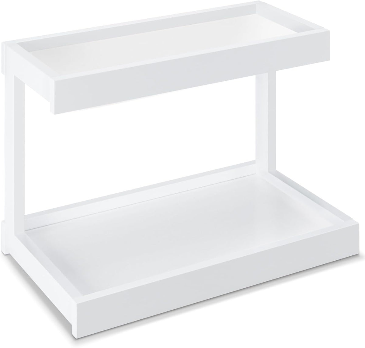 MARTY Counter Shelf Organizer, 2 Tier Spice Rack for Countertop, White
