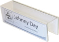 8-1/2" x 2" Double-Sided Cubicle Name Plate Holders 8-1/2" Wide x 2" high x 2" by Plastic+Products+Mfg