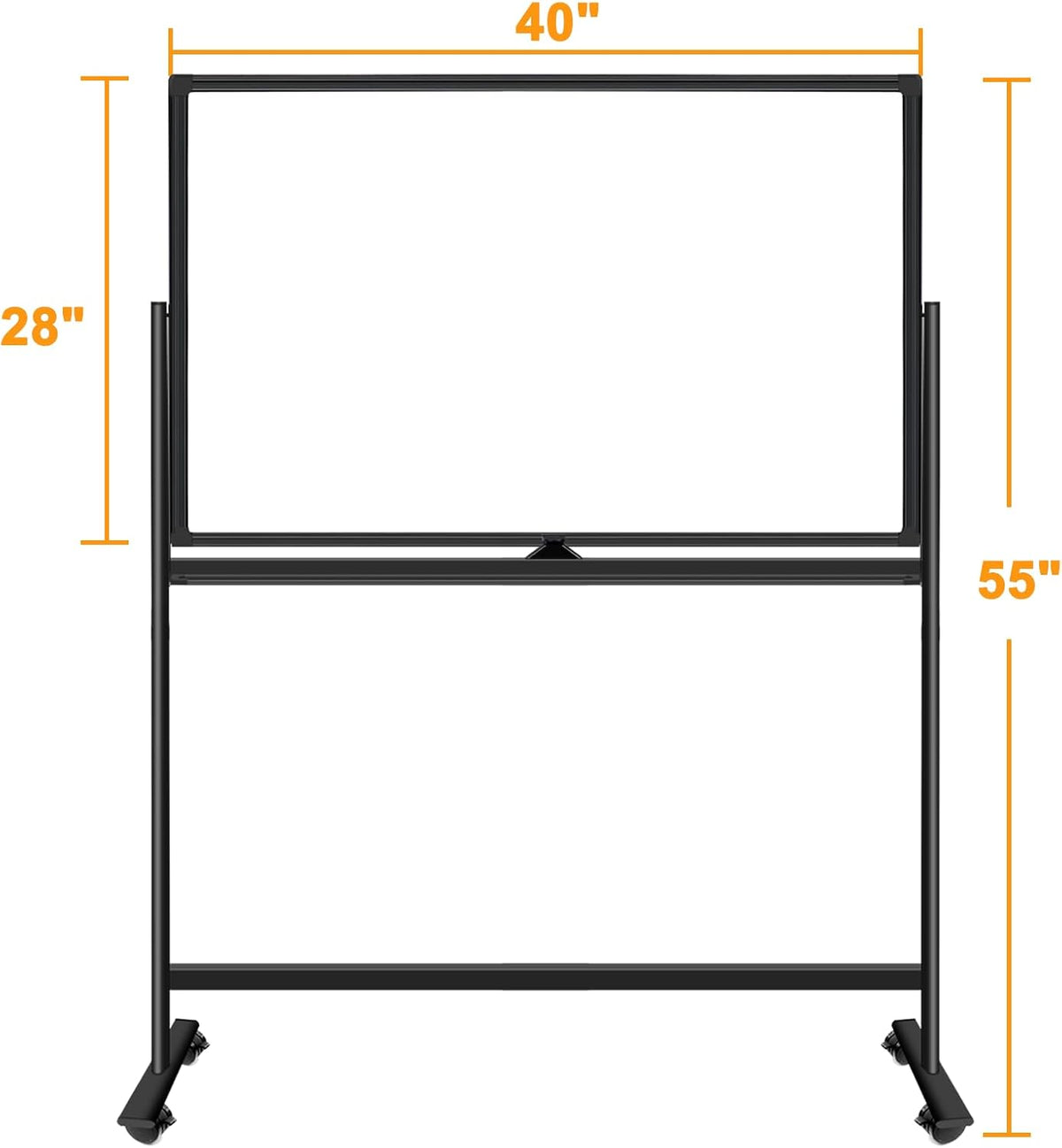 BSTPCOO Double-Sided 40"x28" Magnetic Dry Erase Board Mobile Whiteb...