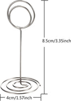 TecUnite 24 Pieces 3.35 Inch Table Number Holder Place Card Photo Holder - Image 4