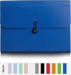 Nicfaec Expanding File Folder, 13 Pockets, Polypropylener, - Image 2