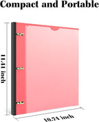INFUN 1 Inch Telescoping 3 Ring Binder - Image 5