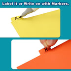 Chell 4"x6" Plastic Index Card Dividers, Primary Colors, 25 Pack | Heavyweight, A-Z, Made of Polypropylene, Alphabetical Stickers, Blank Stickers
