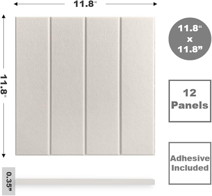 DECORITA Felt Bulletin Board Tiles | Modern Cork Board Alternative | Large Cork - Image 2
