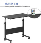 DlandHome Mobile Bed Table 31.5 Inch, Adjustable Side Table Laptop Computer - Image 5