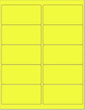 8-1/2 x 11 Neon Color High Light Fluorescent Labels by NextDayLabels