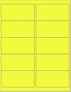8-1/2 x 11 Neon Color High Light Fluorescent Labels by NextDayLabels