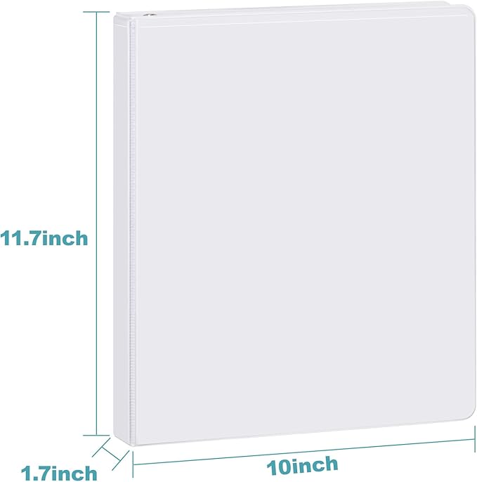 3 Ring Binder 1 Inch, ViVin Sturdy 1"-Slant D Ring Binder - Image 5