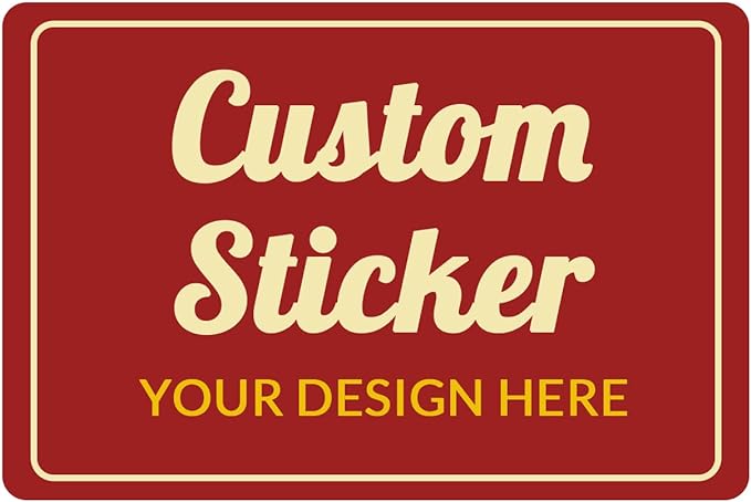 100-500 Pcs Custom Stickers Personalized Labels by Bemumley
