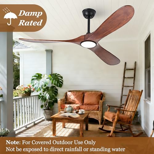 ceiling fans with lights and remote, large outdoor shown in use