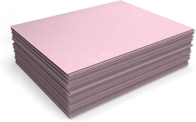 LUXPaper 8.5" x 11" Paper | Letter Size | Rose Quartz Metallic | 80lb. Text | - Image 4