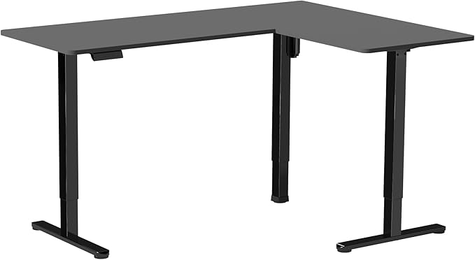 VIVO Electric Corner 63 x 47 inch L-Shaped Standing Desk, Memory Height - Image 9