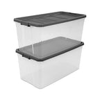 Sterilite 3-Pack Modular Stacker Box, Durable Clear Plastic Storage Bins - Image 8