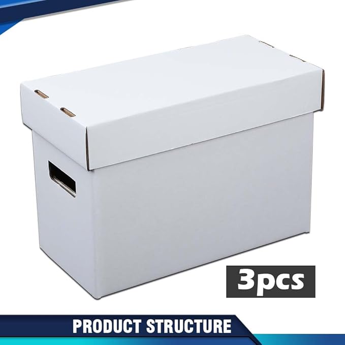 PIT66 3 Pack Comic Book Storage Comic Book Box Holds 150-175 Comics Collapsible - Image 2