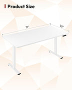 SANODESK Electric Standing Desk 71 x 32 Inches Height Adjustable Stand Up - Image 2