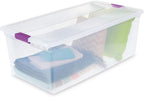 Sterilite 4-Pack 110 Quart ClearView Latch Box, Stackable Organizer Bins - Image 6