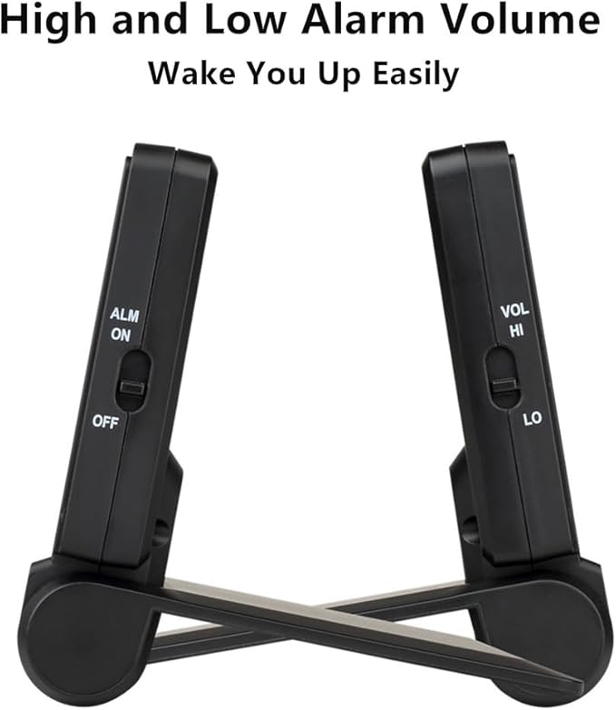 FAMICOZY Small Folding Digital Travel Alarm Clock - Image 4