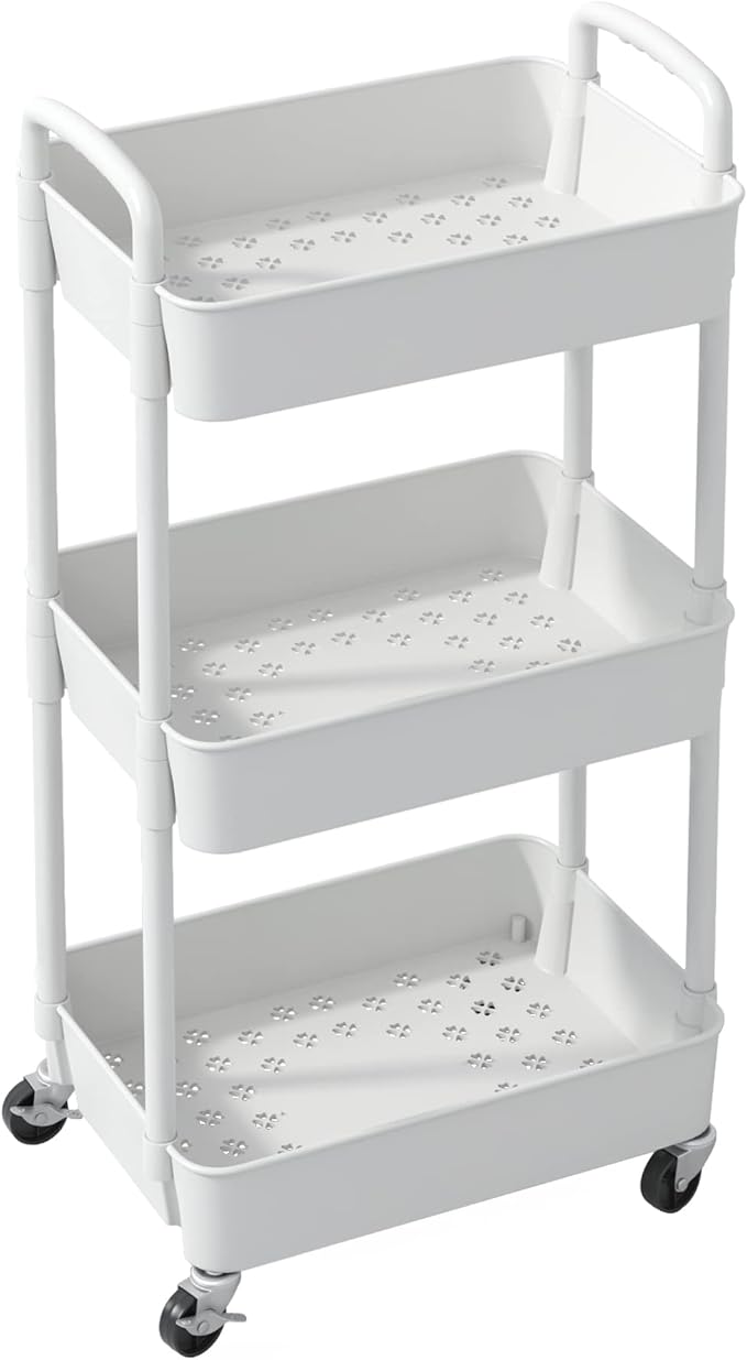 Sywhitta 3-Tier Plastic Rolling Utility Cart - Image 8