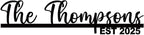 House Warming Gift for New Home, Custom Metal Name Sign, Last Name Sign for by efcustomgifts