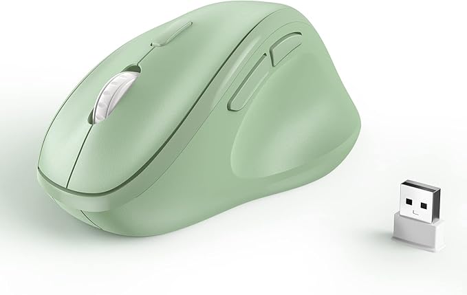 Ergonomic Wireless Mouse with USB Receiver by Unknown