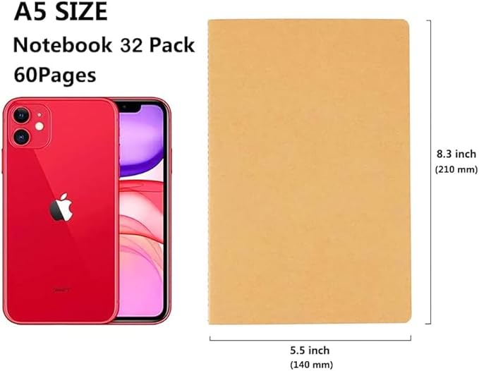 48 Pack Notebook Journals for Travelers, Students and Office, Writing Diary - Image 3