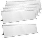 5 Pack 2" x 8" Aluminum Desk Name Plate Holders, Office Business Desk Sign by Unknown