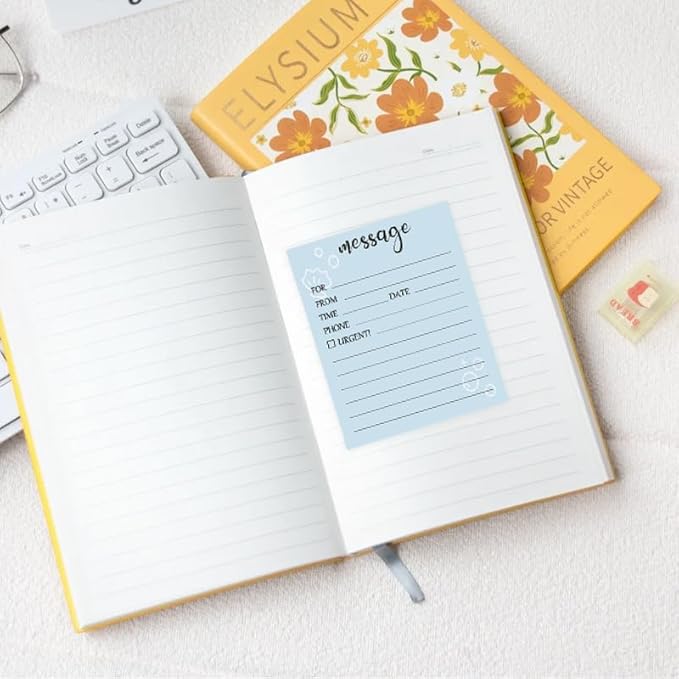 6 Pieces Telephone Message Sticky Notes Pads 4 x 5 Inch Self Adhesive Book Call - Image 3