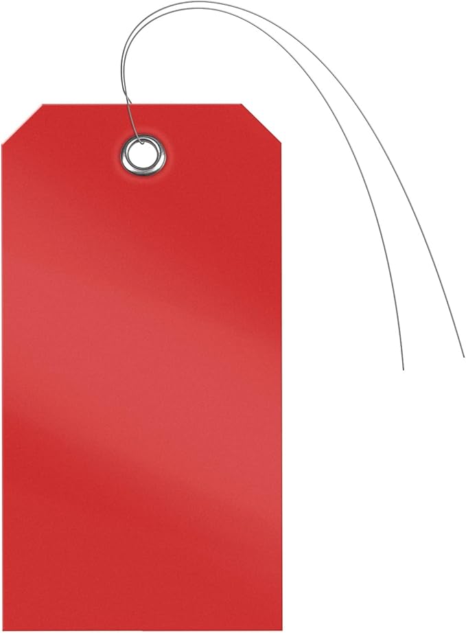 Uniclife 120 Pcs Red Plastic Tags - Image 2