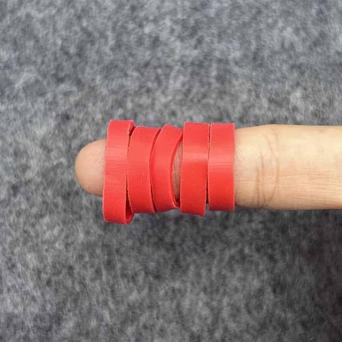 500pcs Red Color Mini Rubber Bands Elastic Bands Rubber Band - Image 4