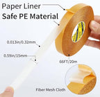 MILEQEE Double Sided Tape Heavy Duty, 0.59" x 66FT, Universal High Tack Strong - Image 2