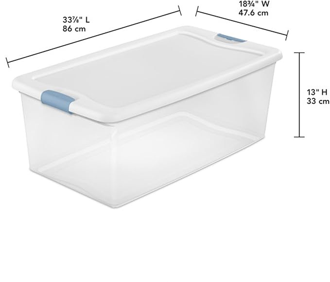 Sterilite 16-Pack Latching Box, Under Bed Storage Bins - Image 2