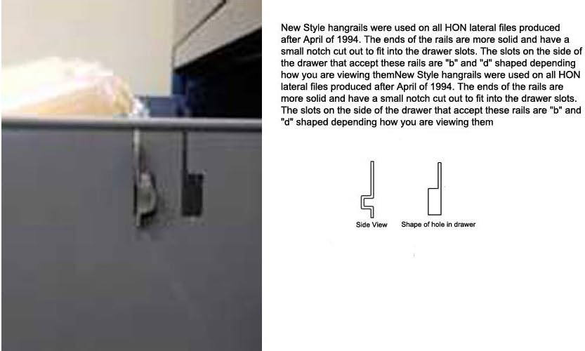HON Lateral File Bars for 36" Wide Cabinet, 2 Per Set