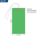 SmartSign 6.25 x 3.125 inch “Green” Blank Tyvek Shipping Tags - Image 3