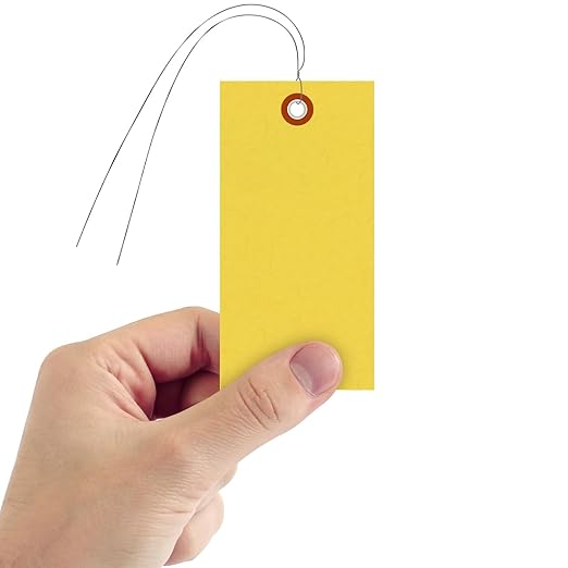 SmartSign “Yellow Tyvek Shipping Tags - Image 2